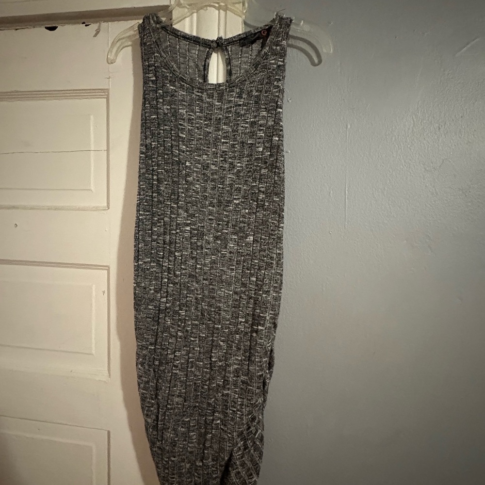 G by Guess Gray Ribbed Tank Top